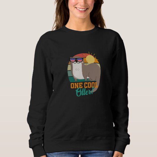Otter World Otter Day Wildlife Otters men women ki Sweatshirt (Vorderseite)