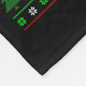 Otter Xmas Lights Ugly Santa Hat Otter Christmas  Fleecedecke (Ecke)