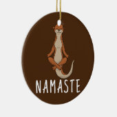 Otter Yoga Keramik Ornament (Rechts)