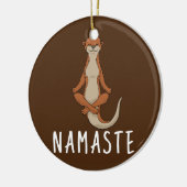 Otter Yoga Keramik Ornament (Links)