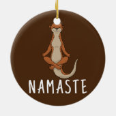 Otter Yoga Keramik Ornament (Hinten)