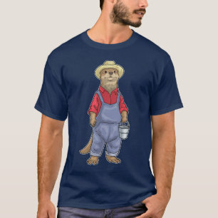 Otter-Züchter-Eimer-Farm T-Shirt