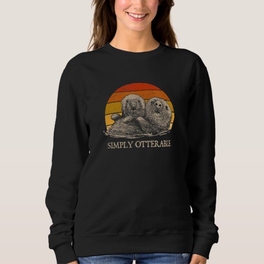 Otterable Otter Humor Sea Animal Outfit Sweatshirt (Vorderseite)