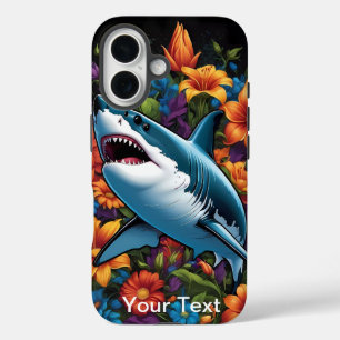 OtterBox Shark Blume Wasserfarbe iPhone 16 Hülle