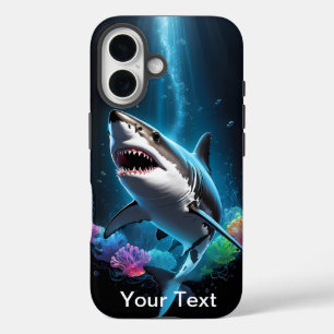 OtterBox Shark Blume Wasserfarbe iPhone 16 Hülle