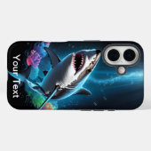 OtterBox Shark Blume Wasserfarbe Case-Mate iPhone Hülle (Rückseite (Horizontal))