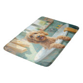 Otterhound-Badzeit - Fröhlicher Badezimmerschmuck Badematte (Schrägansicht)