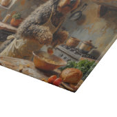 Otterhound Cooking in Kitchen Schneidebrett (Ecke)