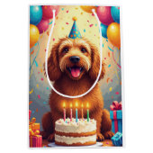 Otterhound-Geburtstagsfeier Mittlere Geschenktüte (Vorderseite)