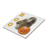 Otterhound Halloween BOO Fliese (Seite)