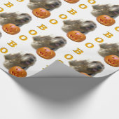 Otterhound Halloween BOO Geschenkpapier (Ecke)