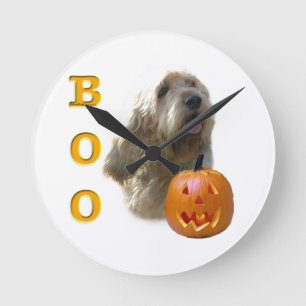 Otterhound Halloween BOO Runde Wanduhr