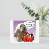 Otterhound Halloween Candy Postkarte (Stehend Vorderseite)