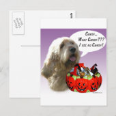 Otterhound Halloween Candy Postkarte (Vorne/Hinten)