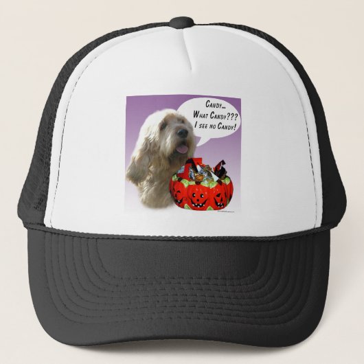 Otterhound Halloween Candy Truckerkappe (Vorderseite)