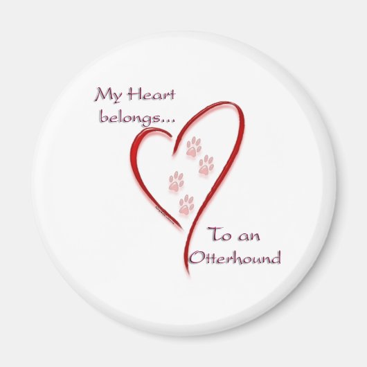 Otterhound Heart Belongs Magnet (Vorne)