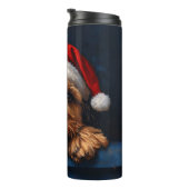 Otterhound in einer Weihnachtsmannmütze Thermosbecher (Nach rechts gedreht)