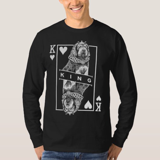 Otterhound King Of Hearts Dog Pop T-Shirt (Vorderseite)