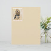 Otterhound-Malerei - Niedliche Original Hunde-Kuns (Stehend Vorderseite)