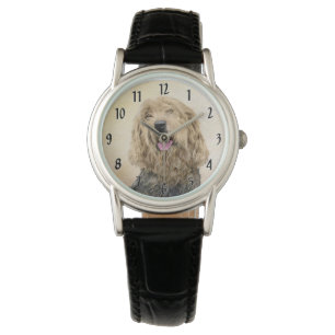 Otterhound-Malerei - Niedliche Original Hunde-Kuns Armbanduhr