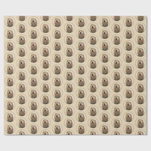 Otterhound-Malerei - Niedliche Original Hunde-Kuns Geschenkpapier (Flach)