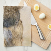 Otterhound-Malerei - Niedliche Original Hunde-Kuns Geschirrtuch (Viertel Falte)