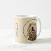 Otterhound-Malerei - Niedliche Original Hunde-Kuns Kaffeetasse (VorderseiteRechts)