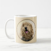 Otterhound-Malerei - Niedliche Original Hunde-Kuns Kaffeetasse (Links)