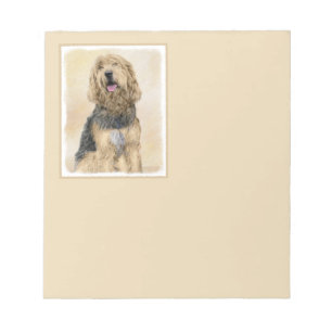 Otterhound-Malerei - Niedliche Original Hunde-Kuns Notizblock