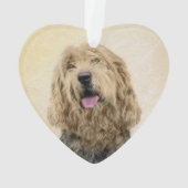 Otterhound-Malerei - Niedliche Original Hunde-Kuns Ornament (Rückseite)