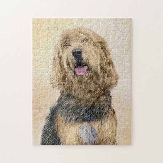 Otterhound-Malerei - Niedliche Original Hunde-Kuns Puzzle (Vertikal)