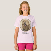 Otterhound-Malerei - Niedliche Original Hunde-Kuns T-Shirt (Vorne ganz)