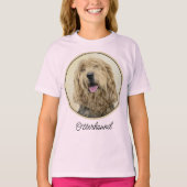 Otterhound-Malerei - Niedliche Original Hunde-Kuns T-Shirt (Vorderseite)