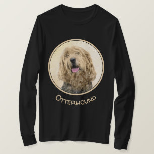 Otterhound-Malerei - Niedliche Original Hunde-Kuns T-Shirt
