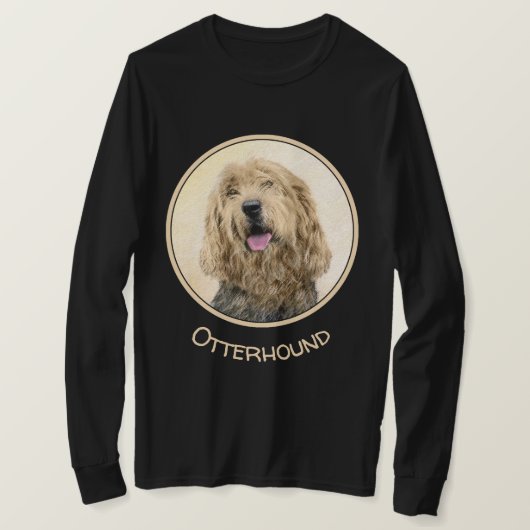 Otterhound-Malerei - Niedliche Original Hunde-Kuns T-Shirt (Design vorne)