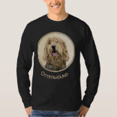 Otterhound-Malerei - Niedliche Original Hunde-Kuns T-Shirt (Vorderseite)