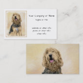 Otterhound-Malerei - Niedliche Original Hunde-Kuns Visitenkarte (Vorne/Hinten)