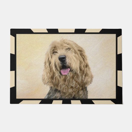 Otterhound-Malerei - Niedliche Original-Hundekunst Fußmatte (Vorderseite)