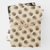 Otterhound Malerei Schwarz und Tan Original Hunde Geschenkpapier Set (Beispiel)