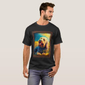 Otterhound Malerei Sonnenblumen Blume Mama Frauen  T-Shirt (Vorne ganz)