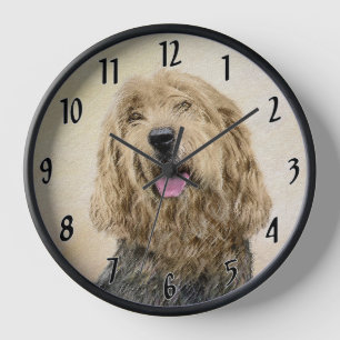 Otterhound-Malerei - Süße originelle Hundekunst Uhr