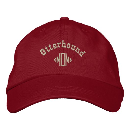 Otterhound-Mama-Geschenke Bestickte Baseballkappe (Vorderseite)