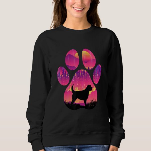 Otterhound Paw Mom Dad Dog Women Men Sweatshirt (Vorderseite)