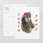 Otterhound Santa Paws Feiertagspostkarte (Vorne/Hinten)