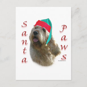 Otterhound Santa Paws Feiertagspostkarte