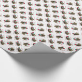 Otterhound Santa Paws Geschenkpapier (Ecke)