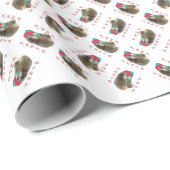 Otterhound Santa Paws Geschenkpapier (Rolleneckpunkt)