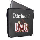 Otterhound-Vater-Geschenke Laptopschutzhülle (Vorne Rechts)