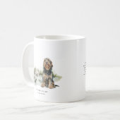 Otterhound | Wasserfarbenprämie Kaffeetasse (Vorderseite Links)