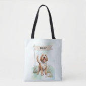Otterhound Watercolor Personalized Dog Tasche (Vorderseite)